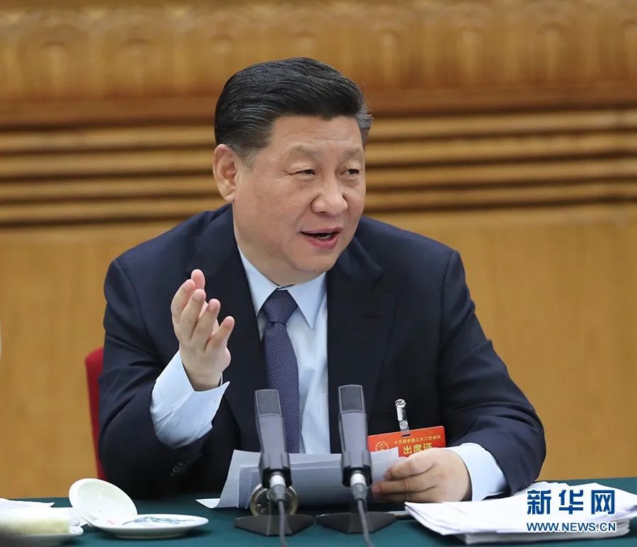 2019年3月7日，習近平參加十三屆全國人大二次會(huì )議甘肅代表團的審議。新華社記者 鞠鵬 攝