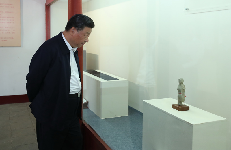 2021年5月12日，習近平總書(shū)記在南陽(yáng)市考察東漢醫學(xué)家張仲景的墓祠紀念地醫圣祠。 